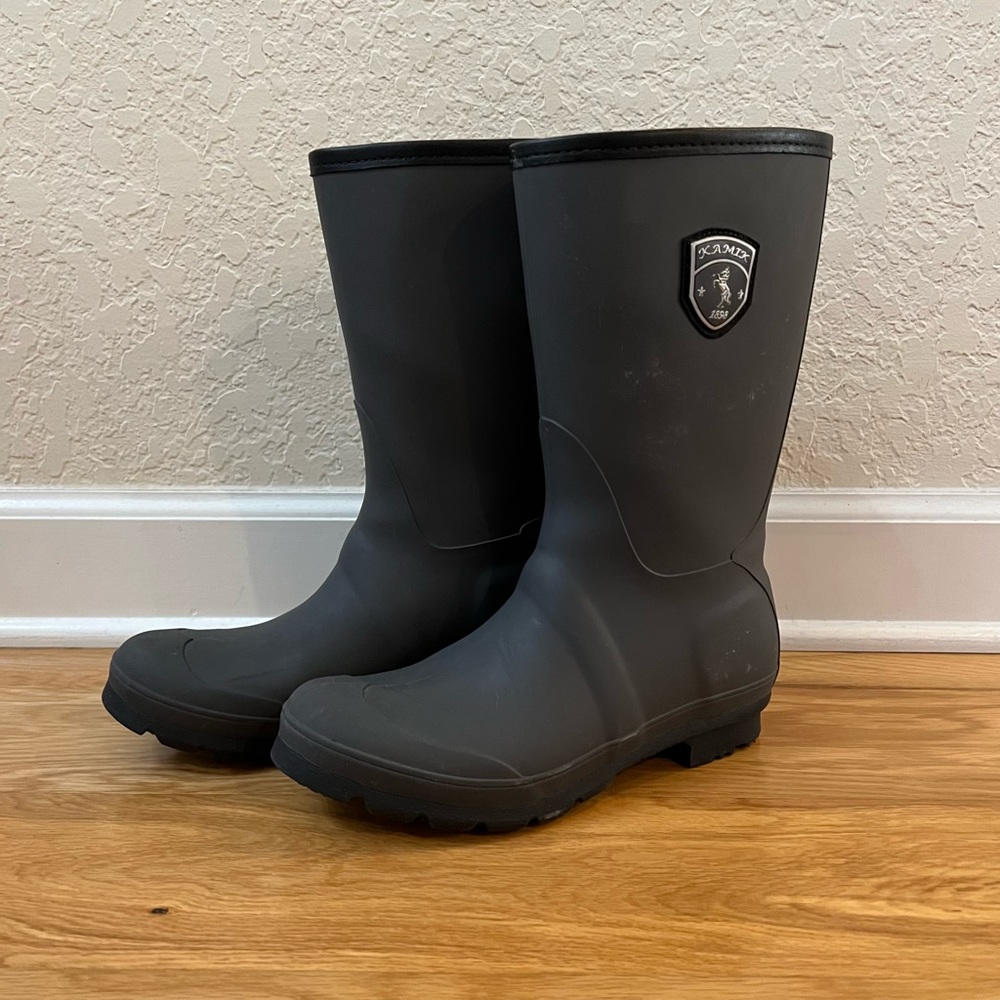 Kamik Gray Rain Boots